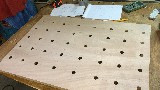 Fin des perçage...vue de dessus.