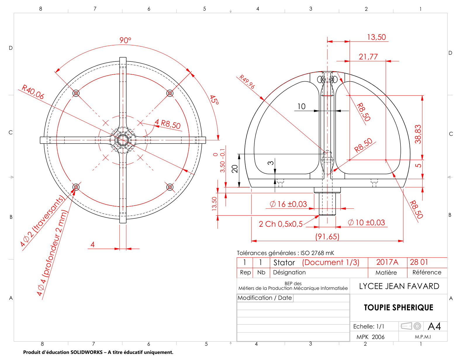 Stator 1/3